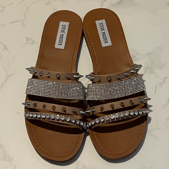 NEW! Steve Madden Natural Lindy Sandal - Picture 1 of 13